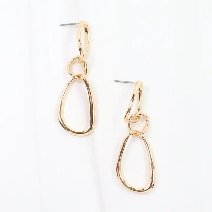 Edmond Dangle Link Earring Gold