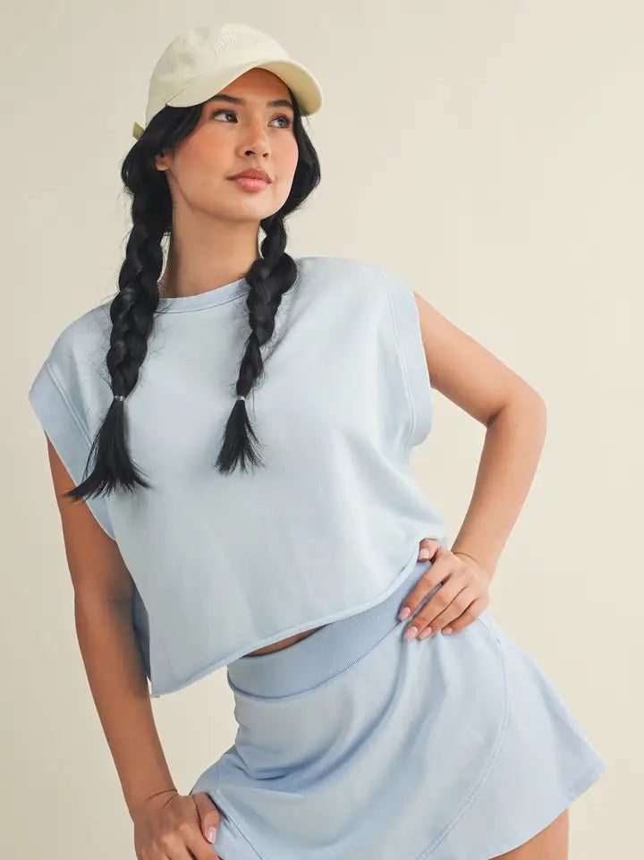 Mineral Wash Open Back Top