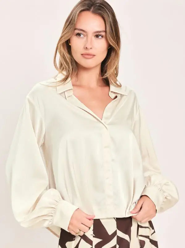A Solid Woven Top