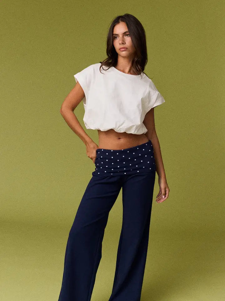 Emily Loose Fit Bubble Hem Top