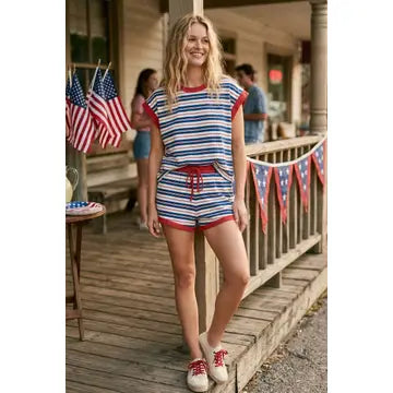 Americana Striped Lounge set
