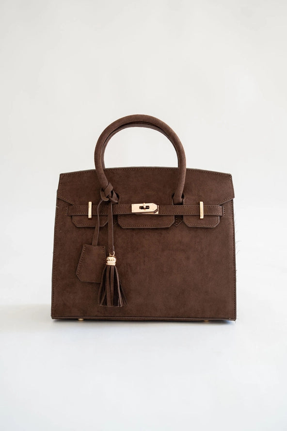 Margo Faux Suede Handbag