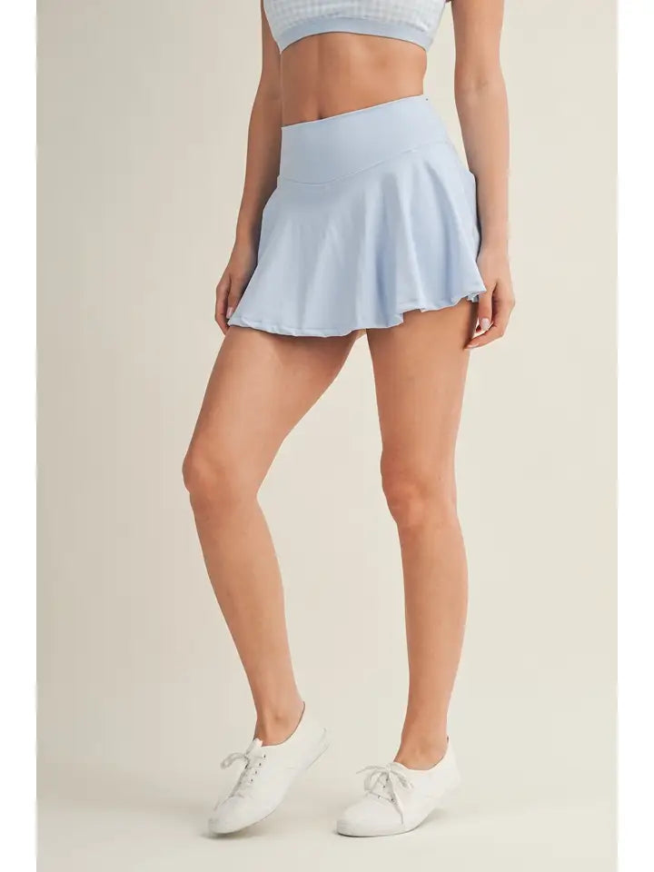 Mini Circle Skort with Bow Back Detail