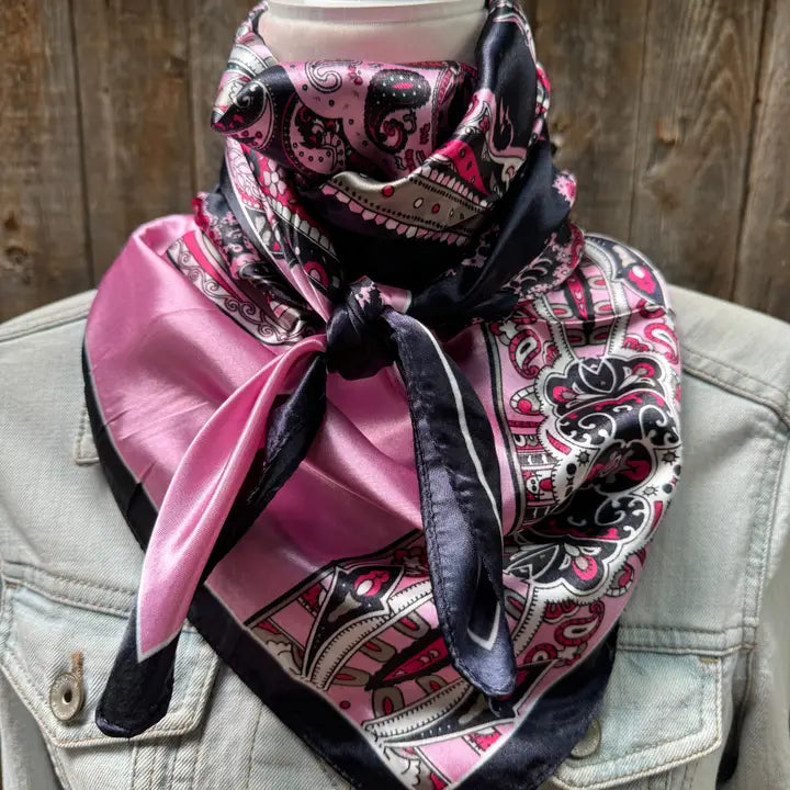 Pink and Black Wild Rag