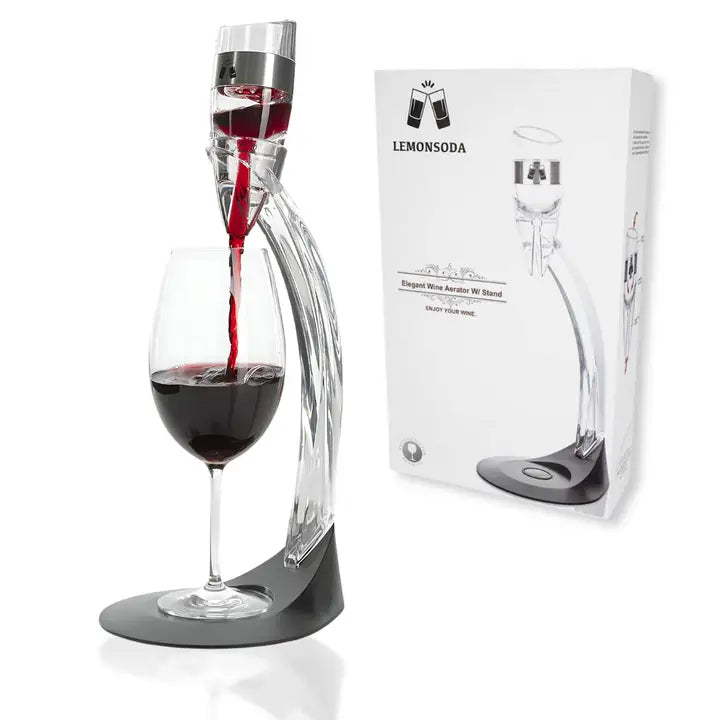Wine Aerator Decanter Stand Set