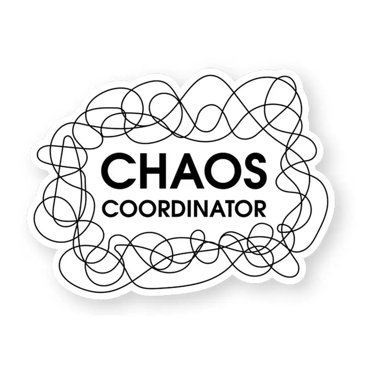 Chaos Coordinator - Scribble - Funny Vinyl Sticker