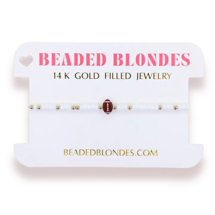 Football Bracelet On Color
