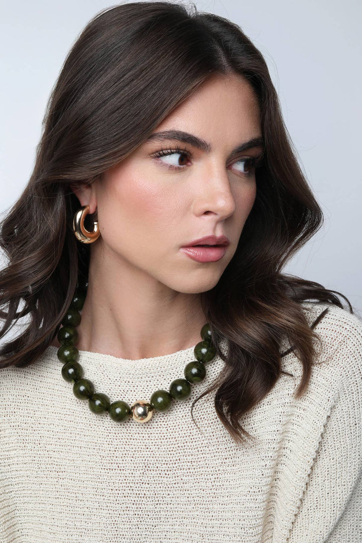 Marjorie Fall Beaded Necklace