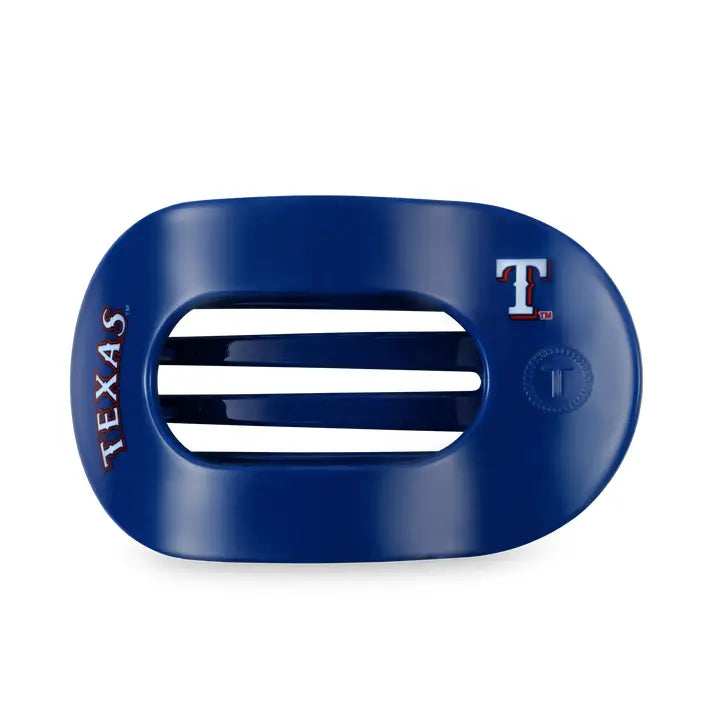 Flat Round Hair Clip | Large | Texas Rangers