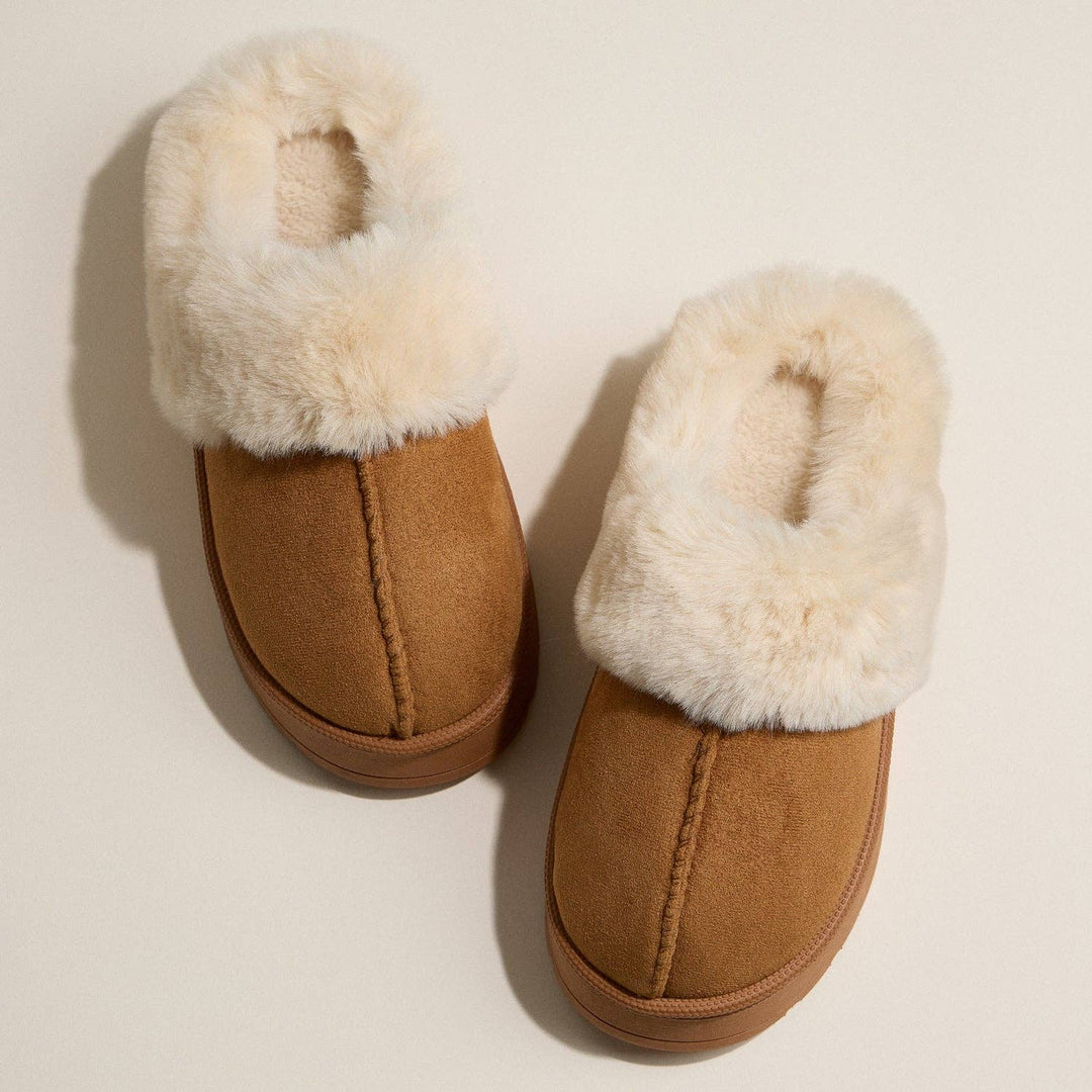 Faux Suede Fur slippers