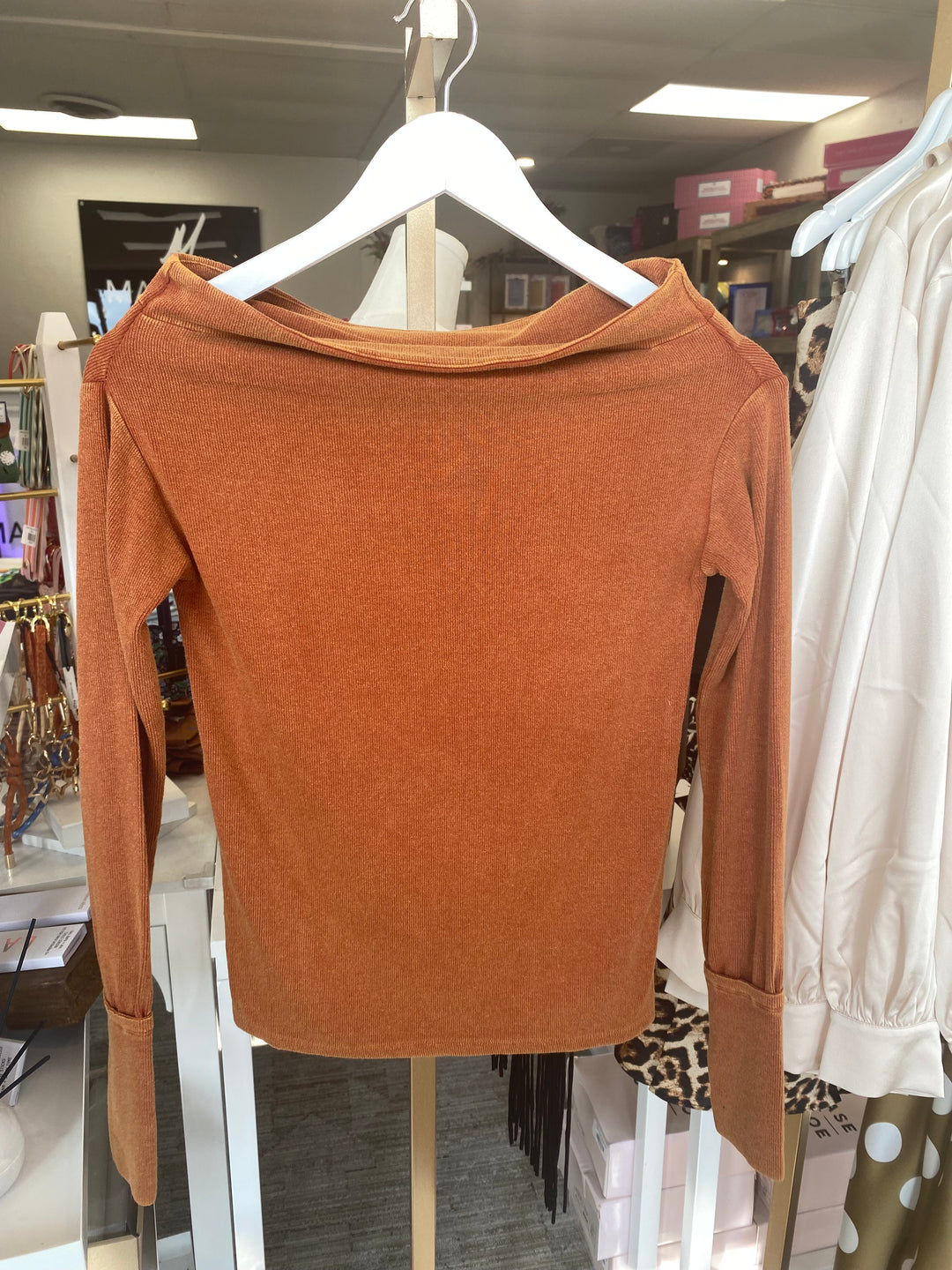 Mineral Washed Baby Rust Top