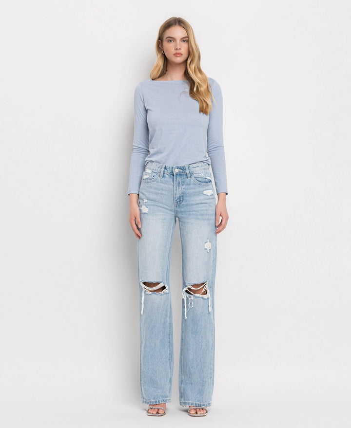 Flying Monkey 90's Vintage Super High Rise Flare Jeans