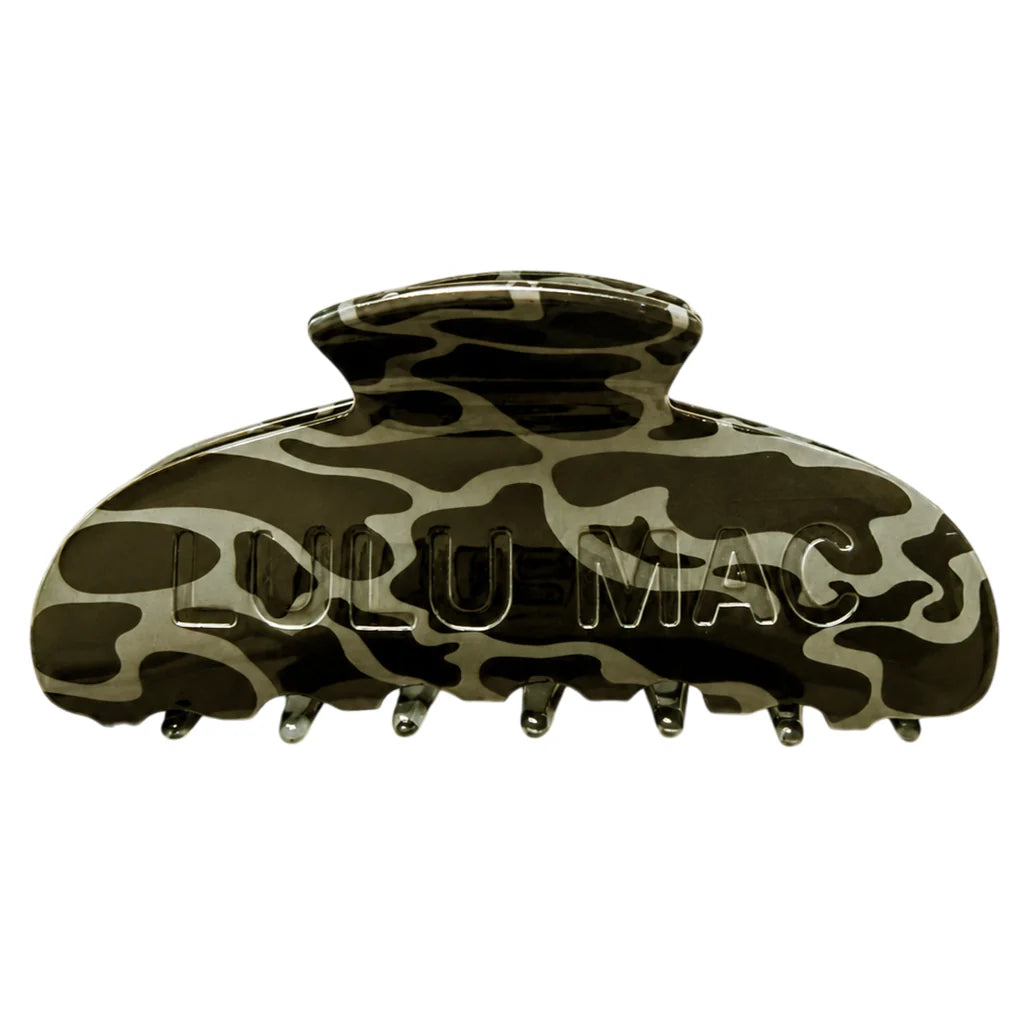 LULU MAC HAIR CLIPS LM-HR-1000-Black Camo