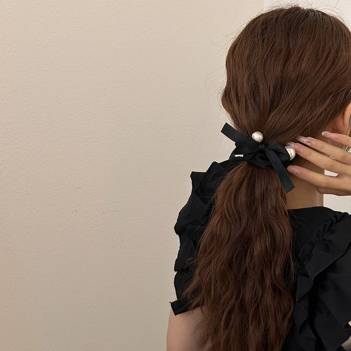 Pearl Decoration Scrunchies