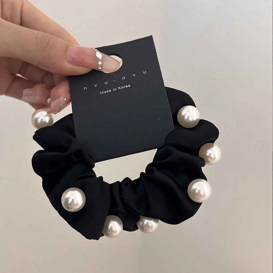 Pearl Decoration Scrunchies