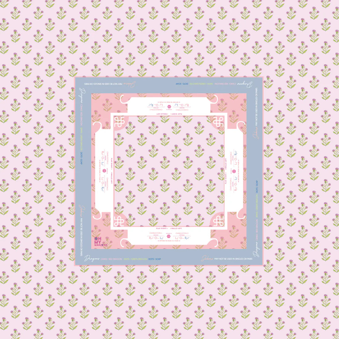 Purple Thistle Instructional Tablecloth