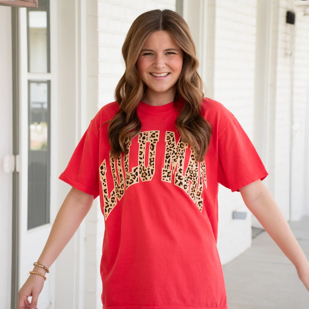 Leopard Adult Paprika Comfort Colors Tee